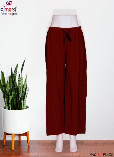 Plain Palazzo Pants for Women Comfortable and Elegant Everyday Wear in Nepal