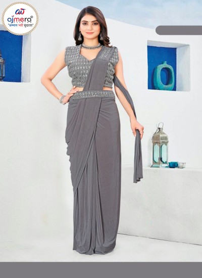 Ready to Wear Sarees Elegant Georgette Silk Blend and Crepe Designs at Competitive Prices in Surat