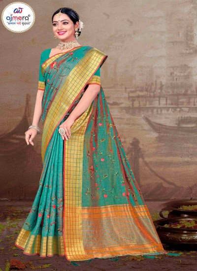 Satin Cotton Saree Luxurious Satin Sheen with Breathable Cotton Comfort for Elegance in Surat
