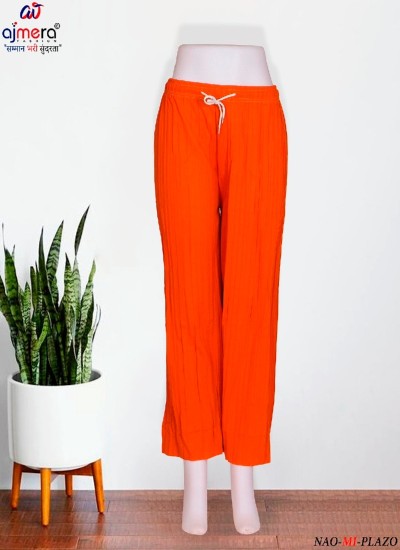 Soft Fabric Palazzo Pants with Elastic Waist for a Perfect Fit in Nepal