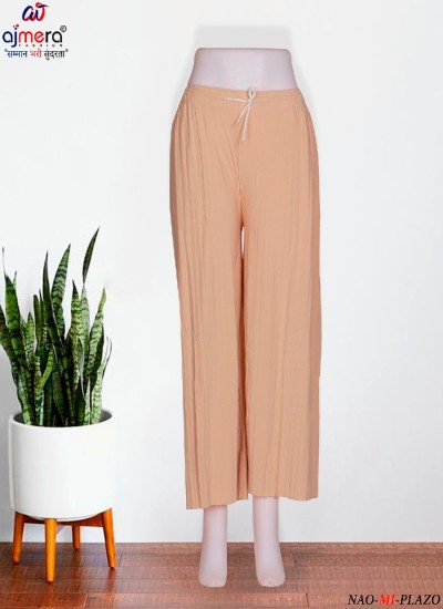 Soft Fabric Palazzo Pants with Elastic Waist for a Perfect Fit in Surat