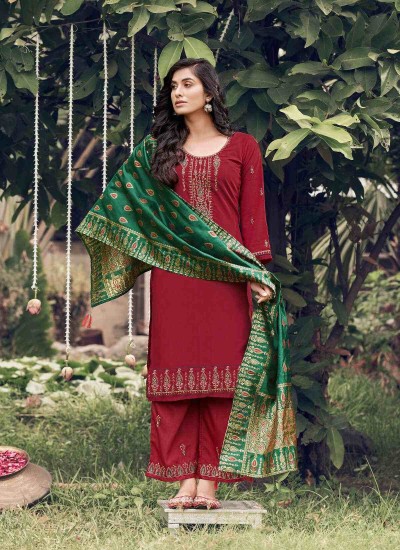 Sophisticated Net Kurti with Matching Heavy Dupatta and Palazzo Combo in Surat