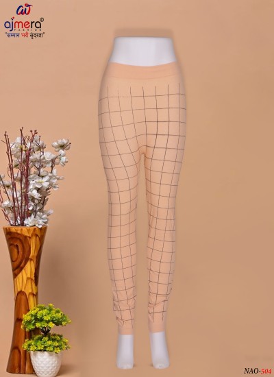 Stylish Check Print Jeggings for Women Flexible Fit and Timeless Pattern in Nepal