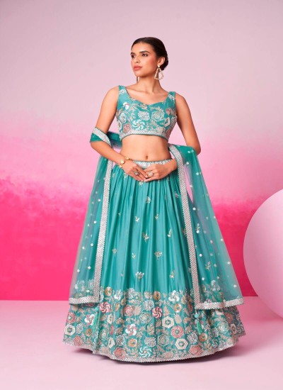 Stylish Indo Western Lehenga Trendy Crop Tops Jackets and Embroidery in Silk Net Velvet for Festive Events in Surat