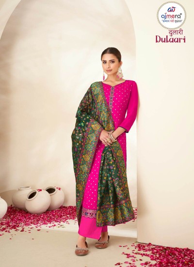 Stylish Ladies Party Suit with Modern Embroidery and Elegant Cuts for Events in Nepal