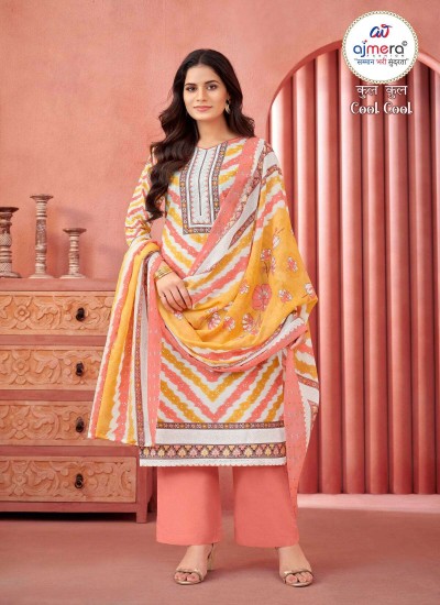 Super Quality Jaipuri Suit for Women with Traditional Prints and Embroidery in Cotton Silk and Chiffon in Nepal