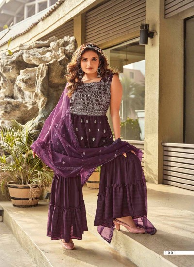 Traditional Sharara Gharara for Women in Premium Fabric with Elegant Design and Flattering Fit in Surat