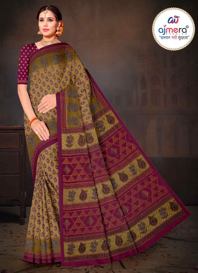 Trendy Bengali Saree Modern Designs in Silk Cotton and Blends with Stylish Prints Embroidery in Surat