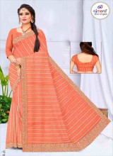 Trendy Designer Sarees Elegant Chiffon Georgette Crepe with Modern Embellishments