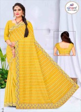 Trendy Designer Sarees Elegant Chiffon Georgette Crepe with Modern Embellishments