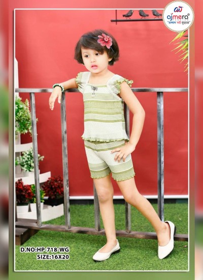 Trendy Girls Skirts and Shorts in Bulk with Summer Friendly Fabrics and Fun Prints in Surat