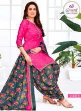 Vibrant Patiala Suit for Women in Cotton or Silk with Embroidered Kameez and Dupatta Set