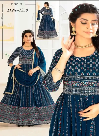 Wedding Ready Long Kurtis Intricate Embroidery Luxurious Fabrics in Surat