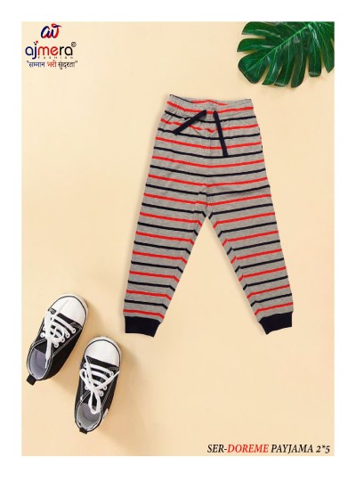Wholesale Kids Boys Jogger Trousers with Elastic Waist and Cuffs in Cotton and Polyester Blends in Nepal