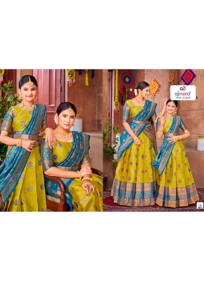 Wholesale Kids Lehenga Choli in Silk Georgette and Satin by Ajmera Fashion in Nepal