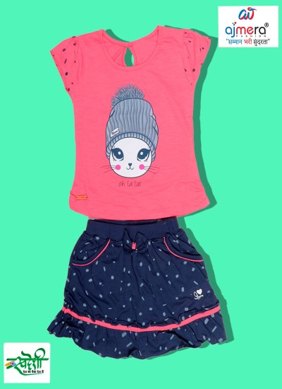 Wholesale Modern Skirts and Shorts for Women in Cotton Denim and Rayon Blend in Surat
