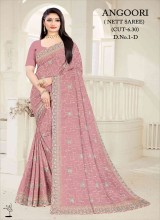 Wholesale Net Sarees with Intricate Embellishments and Light Comfort