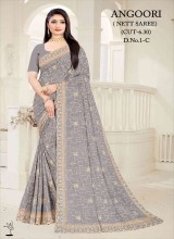 Wholesale Net Sarees with Intricate Embellishments and Light Comfort