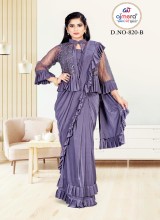 Wholesale Ready to Wear Sarees Superior Quality Polyester Georgette Silk Blend and Crepe Fabrics