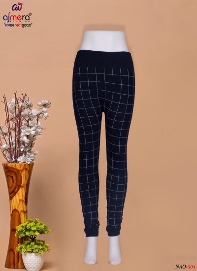 Womens Dark Check Pattern Jeggings Comfortable and Stylish Fit in Nepal