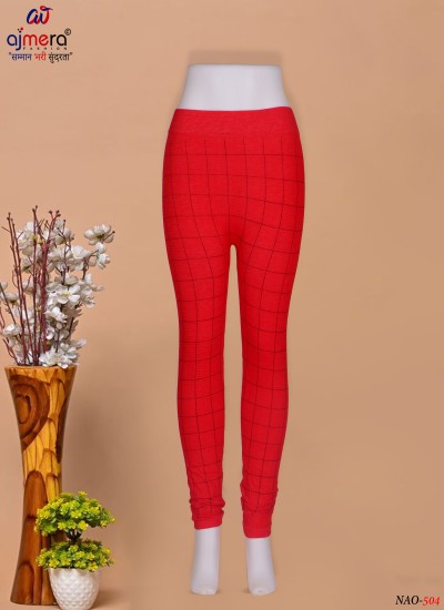 Womens Dark Check Pattern Jeggings Comfortable and Stylish Fit in Nepal